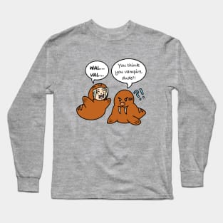 Cute cartoon walrus kid Long Sleeve T-Shirt